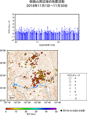 地震活動/2018年11月1日〜11月30日