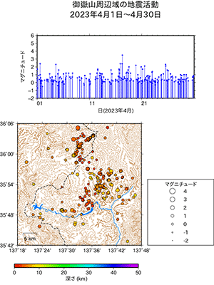 地震活動/2023年4月1日〜4月30日