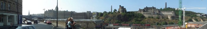 panorama view of Edinburgh