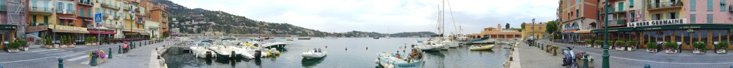 panorama view of villefranche