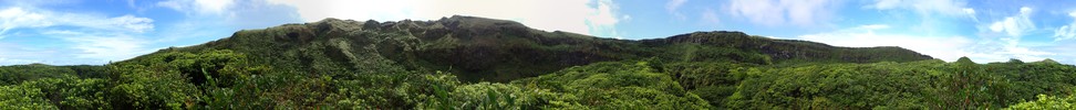 panorama view of Hachijojima