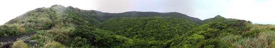 panorama view of Hachijojima